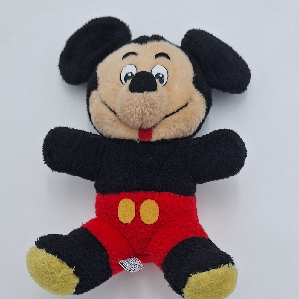 Vintage Disney Mickey Mouse Plush 70s Toy